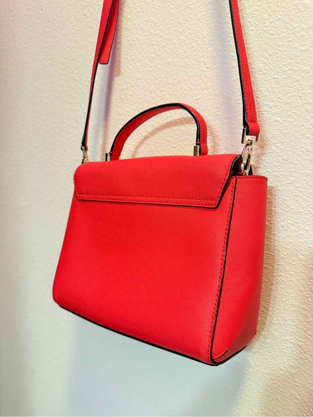 NWOT Kate Spade Newbury Lane Brynlee Satchel Crossbody Bag Geranium Red - Picture 11 of 12
